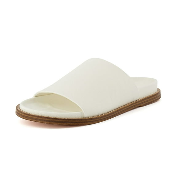 CUSHIONAIRE Women's Nugget one band footbed sandal with Comfort, Wide Widths Available, Espresso 8 W