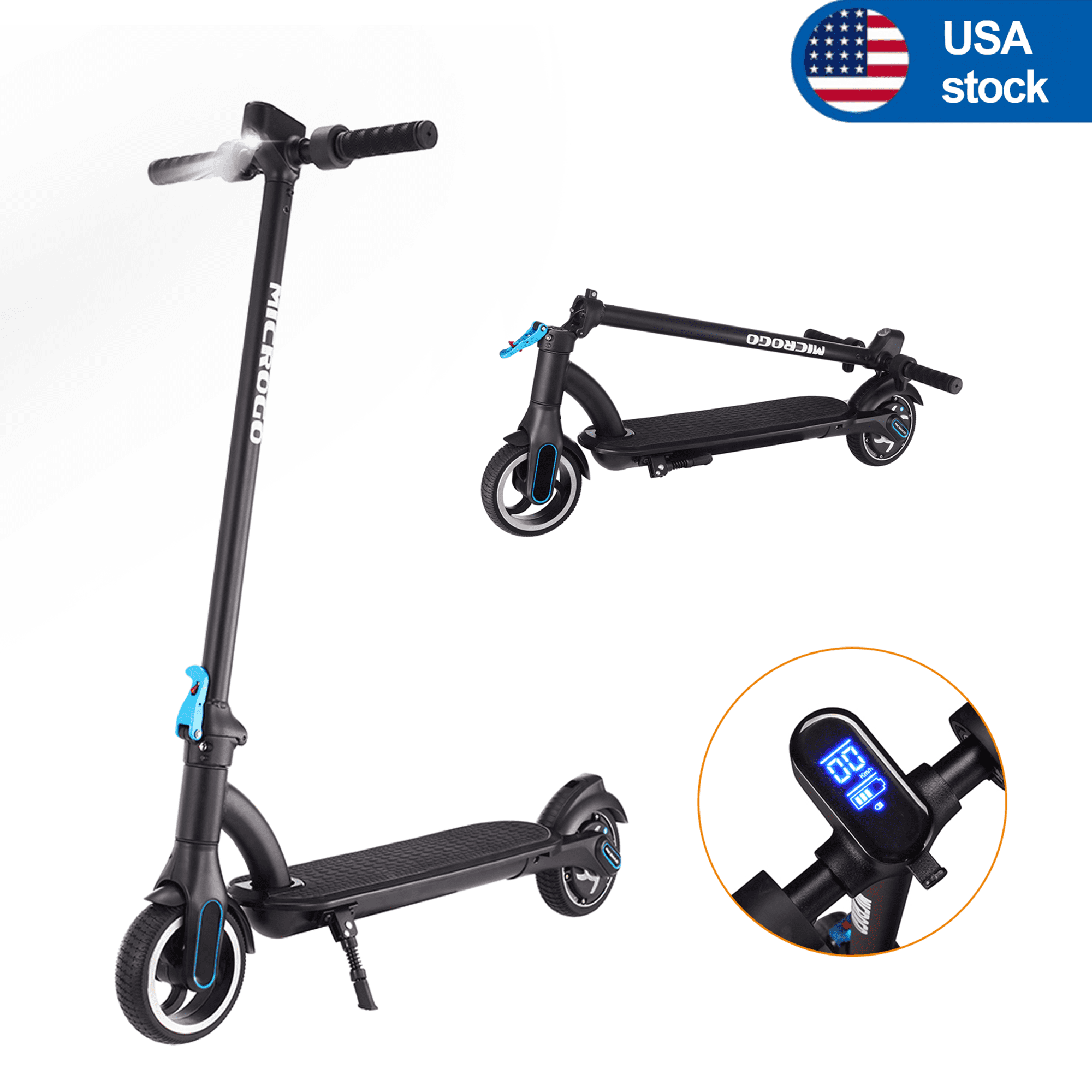 ATOYX 250W Electric Scooter 12.5 MPH Max,Lightweight Electric Scooter with LED Electronic Brake Folding Commuter Electric Scooter Teens Adults -