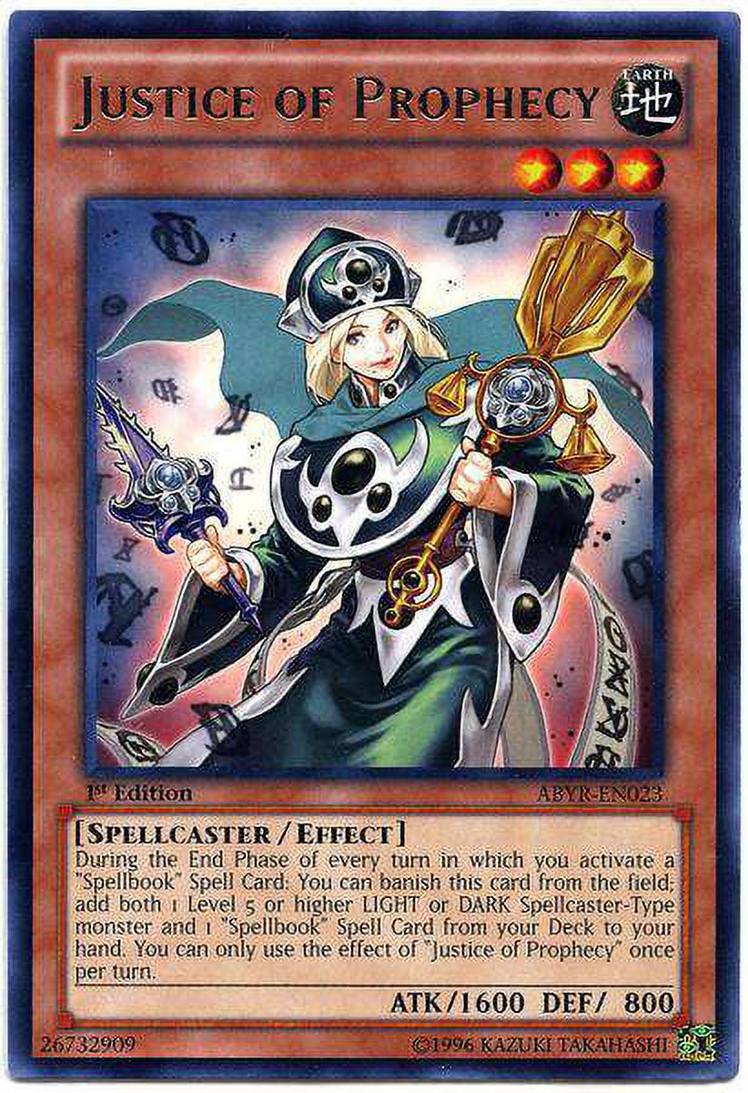 YuGiOh Abyss Rising Rare Justice of Prophecy ABYR-EN023