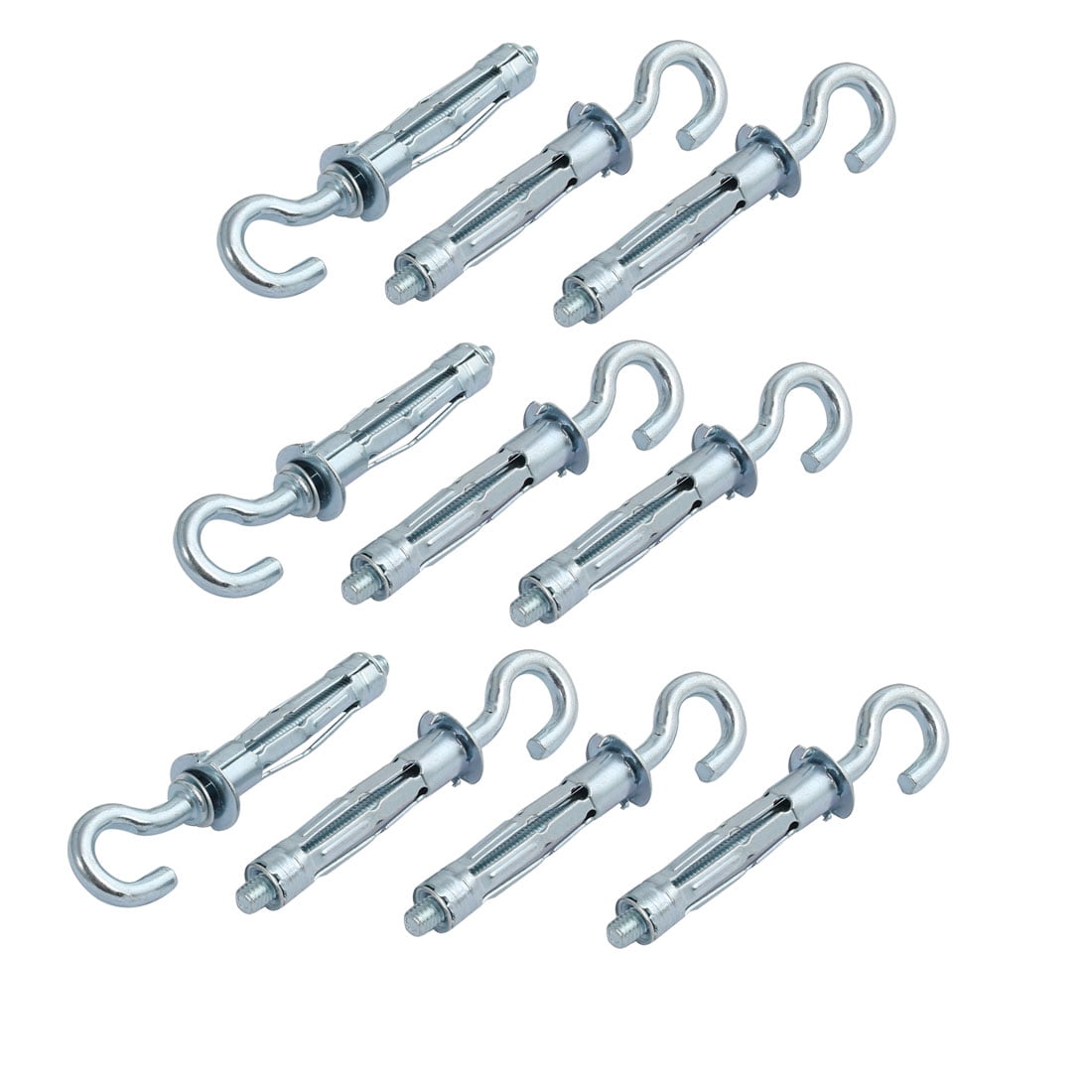 Metal Expanding Hollow Wall Anchor Screw in Silver 1.75 Inches Case of 12 