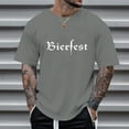 thumbnail image 2 of Slim Fit Men's T-Shirts Short Sleeve Casual Tees Street Style Men's Printing Popular Casual Loose Round Neck Short Sleeved T Shirt, 2 of 4