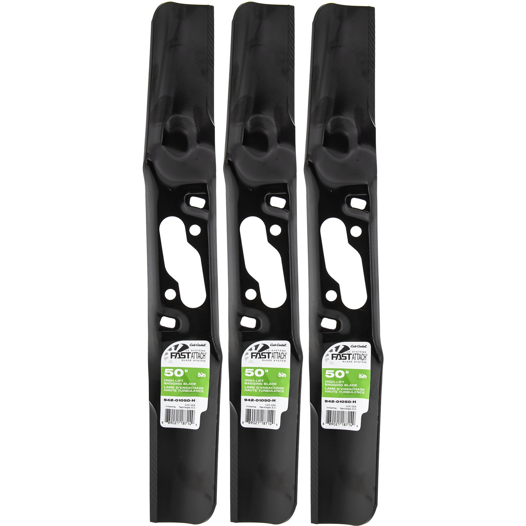 CUB CADET High Lift FastAttach Blades 3-Pack 54