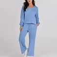 thumbnail image 4 of Turilly Clothes Sets for Women 2 Piece Women's Solid Color Sports Suit Casual Sports Hoodie Pant Two-piece Set, 4 of 8