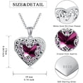 thumbnail image 2 of CACA LADY Heart Locket Necklace That Holds Pictures Sterling Silver Butterfly Locket Personalized Custom Photo Pendant Necklace Jewelry Birthday Gifts for Women Girlfriend, Base, base,, 2 of 6