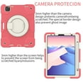 thumbnail image 2 of SaniMore for iPad Pro 11" 4th/3rd/2rd/1st Generation 2022/2021/2020/2018 Case with Pencil Holder, 3-Layer Protection Cover with Shoulder & Handle Strap Kickstand Shockproof Protective Shell, Red, 2 of 8