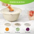 thumbnail image 4 of Juego de colador 4 en 1 con cuenco para mezclar: para cocina, colador de alimentos, pasta y arroz, limpiador de frutas, lavado de verduras, centrifugador de ensaladas, artículos esenciales para el, 4 of 7