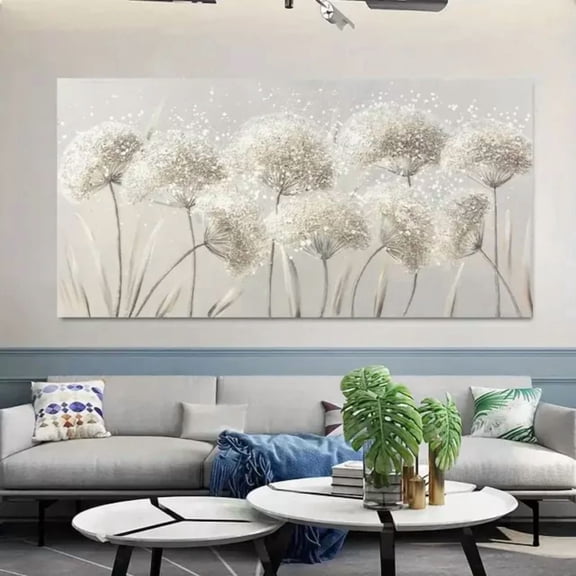 Kna Prints - Elegant Dandelion Painting Poster Wall Art Home Decor Mural Wall Picture For Home Decor, Living Room, Bedroom, Office, UNFRAMED-8x12