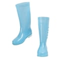 thumbnail image 2 of 1 par de botas de lluvia transparentes mujeres botas de lluvia alta prácticas botas de lluvia, 2 of 5