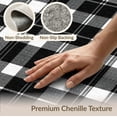 thumbnail image 6 of ODIKA 3'x5' Washable Throw Rug Stain Resistant, Low Profile, Non-Slip Checkered Farmhouse Welcome Doormat Layering Layered Plaid Under Refined for Entryway, Kitchen, Mudroom, 6 of 7