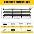 thumbnail image 3 of Large Power Tool Organizer Wall Mount Loads 600 lbs, Heavy Duty 4-Tier 12 Drills Holder, Cordless Tool Storage Battery Shelf, Utility Racks for Garage Workshop Shed, Gifts for Men Husband, 3 of 10