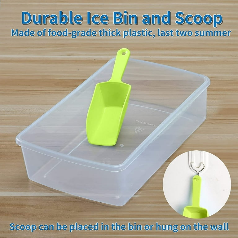 Hometimes Ice Cube Tray with Lid and Bin for Freezer, Easy Release 55  Nugget Ice Tray with Cover, Storage Container, Scoop. Perfect Small Ice  Cube Maker Tray & Mold. Flexable Durable Plastic