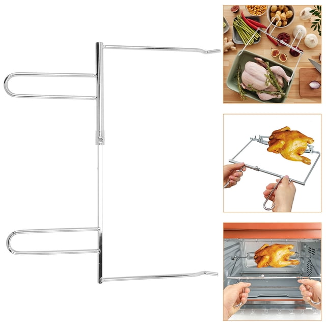 unbranded Herramienta Para De Cocina En Metal Plateado Con Pinzas Antideslizantes Para Asado