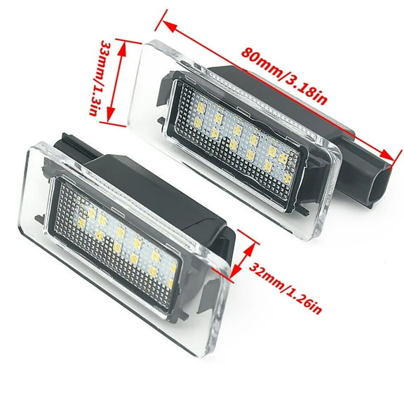 For Nissan Serena C27 2016- Altima 2019- White LED License Plate Number Lights