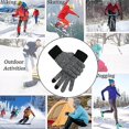 thumbnail image 4 of BR Guantes cálidos de invierno con pantalla táctil para hombres y mujeres con puño elástico, 4 of 4