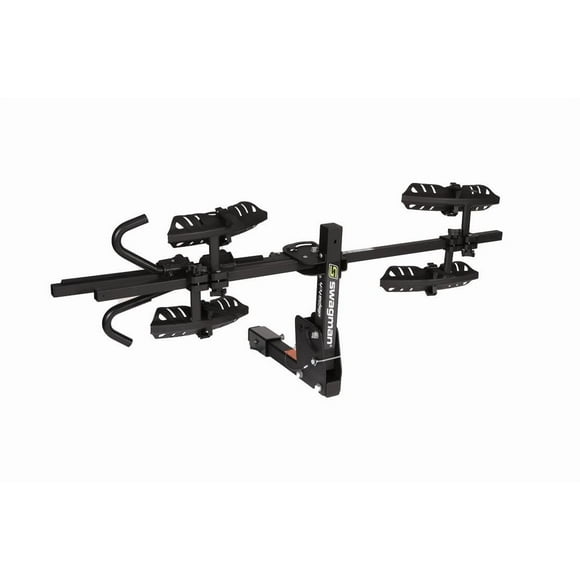 Swagman Bike Rack 66684 Deluxe Series; 2 Bike Rack; 45 Pound Per Bike Weight Capacity; Folding; Locking Hooks; RV Approved