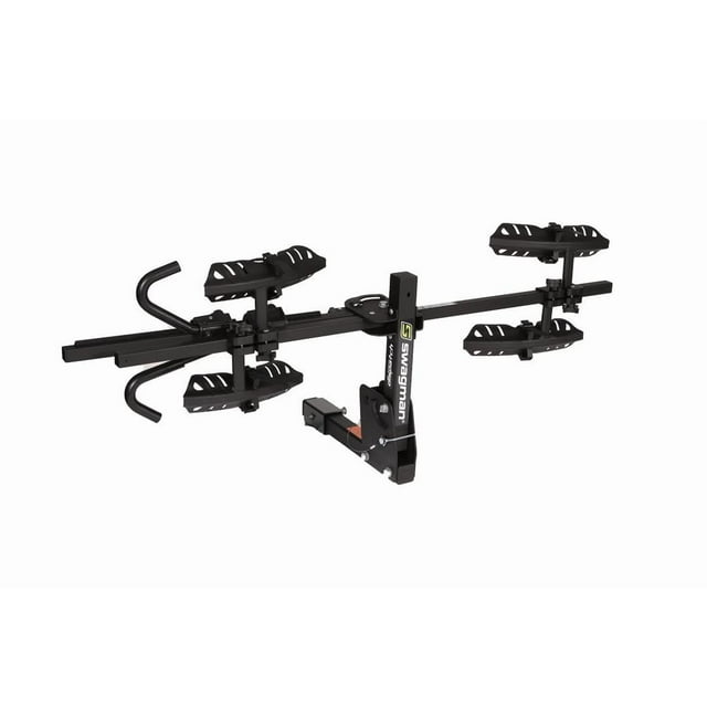 Swagman Bike Rack 66684 Deluxe Series; 2 Bike Rack; 45 Pound Per Bike Weight Capacity; Folding; Locking Hooks; RV Approved