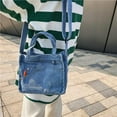 thumbnail image 6 of Crossbody Bags for Women, Retro Small Denim Shoulder Bag, Blue, 6 of 7