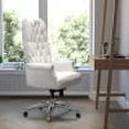 thumbnail image 2 of Flash Furniture Hansel High Back Traditional Tufted White LeatherSoft Multifunction Executive Swivel Ergonomic Office Chair with Arms, 2 of 13