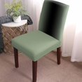 thumbnail image 2 of Chair Covers Ombre Black Sage Green Dining Chair Slipcovers Gradient Color Stretch Removable Chair Seat Protector Party Decoration Set of 6, 2 of 6