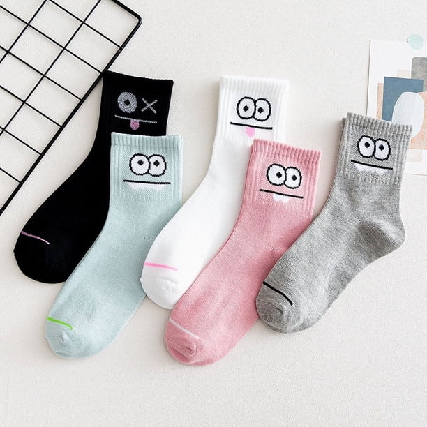 5 pares de calcetines térmicos para mujer, calcetines cálidos, elegantes calcetines de lana, calcetines deportivos, multipack de calcetines de invierno, calcetines suaves, calcetines de casa, cal