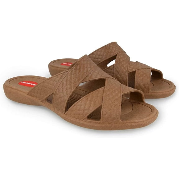 Okabashi Cross Strap Sandals in Toffee US Women's Size 8-9