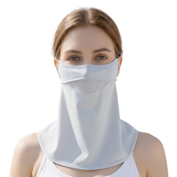 DOVACKA UPF 50 Cooling Breathable Full Face & Neck Sun Mask, Lightweight UV Protection for Women Driving Gardening Golf