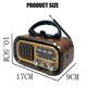 thumbnail image 3 of Retro Fm/am/sw Radio Full Band Portable Radio Receiver Wireless Bluetooth Speaker Mp3 Player Suppo, 3 of 5