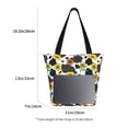 thumbnail image 2 of Tote Bag for Women, Black Cow Print Sunflowers Large Capacity Handbags Womens Laptop Work Beach Tote Bags, Reusable Grocery Shoulder Bags Gifts for Women Work Gym Shopping Travel, 2 of 6