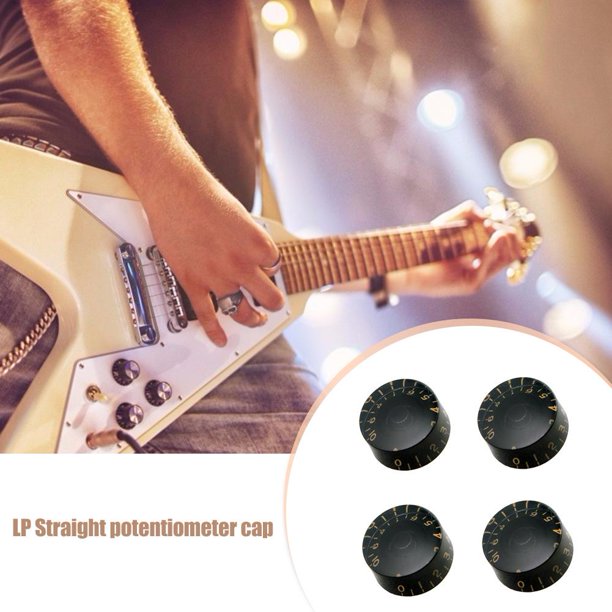 4 Uds perilla de guitarra eléctrica botón de tono de volumen de guitarra partes de instrumentos musicales