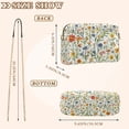 thumbnail image 4 of FORMRS Women Crossbody Purse with Chain Strap Vegan Leather Shoulder Handbag, Watercolor Wildflowers Pattern, 4 of 7