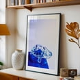 thumbnail image 6 of Crystal Turtle on Blue - Photography Black Framed Wall Art Print 6 x 8 inches, 6 of 13