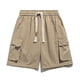 thumbnail image 1 of Puntoco Pantalones Cortos De Playa Para Hombre Con Bolsillos Con Cordón Y Estampado Del Día De La Independencia Blanco M, Pantalones Cortos Hombre, 1 of 7