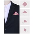 thumbnail image 3 of INSPIRAR CHIC Pañuelo Floral para Hombre con Bolsillo Impreso y Ribete de Color para Bodas Fiesta Rosa Talla Única, 3 of 4