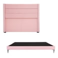 thumbnail image 1 of Box Base Cama Slim King Size+Cabecera Lugo Rosa, 1 of 8