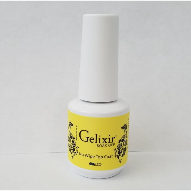 Gelixir Top Coat Sin Limpieza UV LED Gel Soak Off