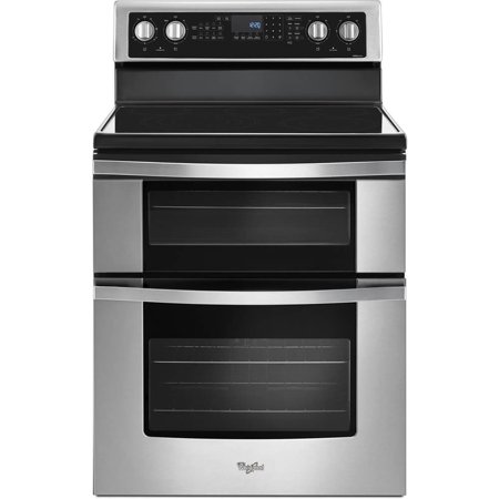 Whirlpool WGE745C0FS 6.7 Cu.Ft. Stainless 5 Burner Freestanding Double Oven Convection Range
