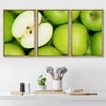 thumbnail image 2 of wall26 Framed Canvas Print Wall Art Set Green Granny Smith Apple Collage Fruit Dessert Photography Realism Contemporary Scenic Colorful Multicolor for Living Room, Bedroom, Office - 24"x36", 2 of 5