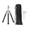 thumbnail image 4 of Tignapoo Compact Aluminum Alloy Tripod with 8-Section Height Adjustment, Max 138cm, 3kg Load, Convertible to Monopod, Includes Carry Bag, 4 of 6