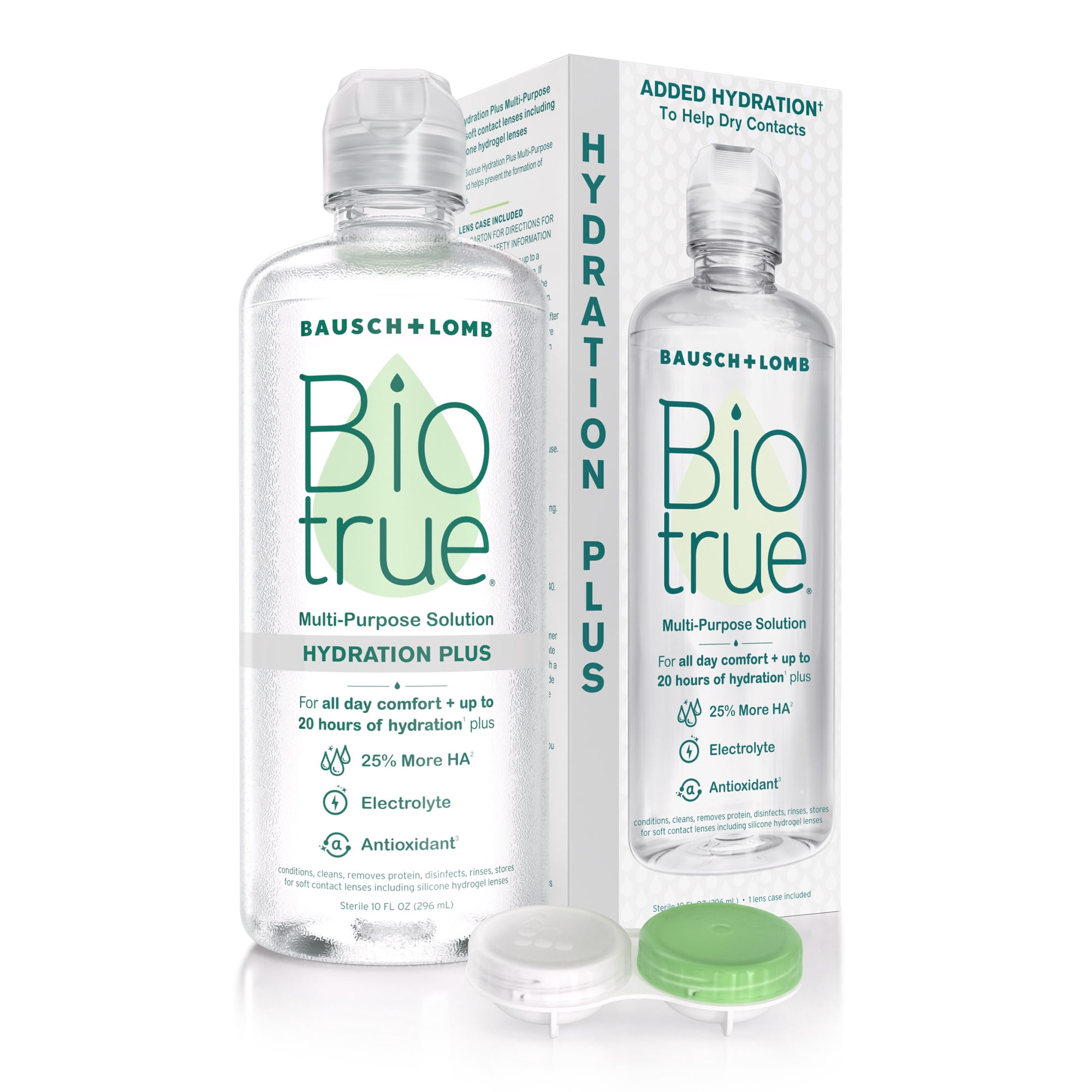 Biotrue Hydration Plus Multi-Purpose Contact Lens Solution for Hydrating Dry Contacts by Bausch + Lomb, 10 fl oz