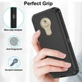 thumbnail image 5 of Compatible with Motorola Moto G7 Play/MotoG7 Optimo XT1952DL/Tmobile Revvlry Phone Case Hybrid Rugged Shockproof Hard Protective Drop Proof Full Body Heavy Duty Mobile Cell Cover for Women Men Black, 5 of 7