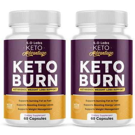 (2 Pack) Keto Advantage Keto Burn Pills Advanced Ketogenic Supplement Includes Exogenous Ketones Premium Ketosis Support for Men Women 120 Capsules