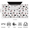 thumbnail image 5 of Long Mouse Pads for Desk,White Cow Cloud Pattern Desk Mats on Top Of Desks, Desk Mouse Pad Extra Large with 3mm Non-Slip Base and Stitched Edge for Gaming,Office,Work,Home 47.3"x23.6", 5 of 6