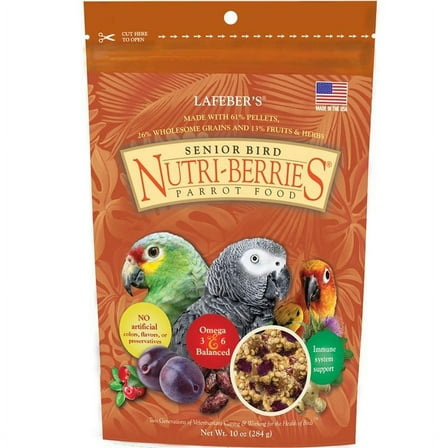 Lafeber Senior Bird Nutri-Berries Parrot Food [Bird, Food] 10 oz
