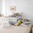 thumbnail image 6 of Feelyou Cartoon Robot Bedding Comforter Set 7pcs, Yellow Splatter Splash Full Bedding Set, 6 of 8