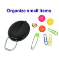 thumbnail image 4 of 3 BLACK SQUEEZE COIN HOLDERS | Great for Travel Multi-purpose | Made in USA, 4 of 6
