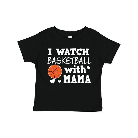 Inktastic I Watch Basketball with Mama Boys Toddler T-Shirt