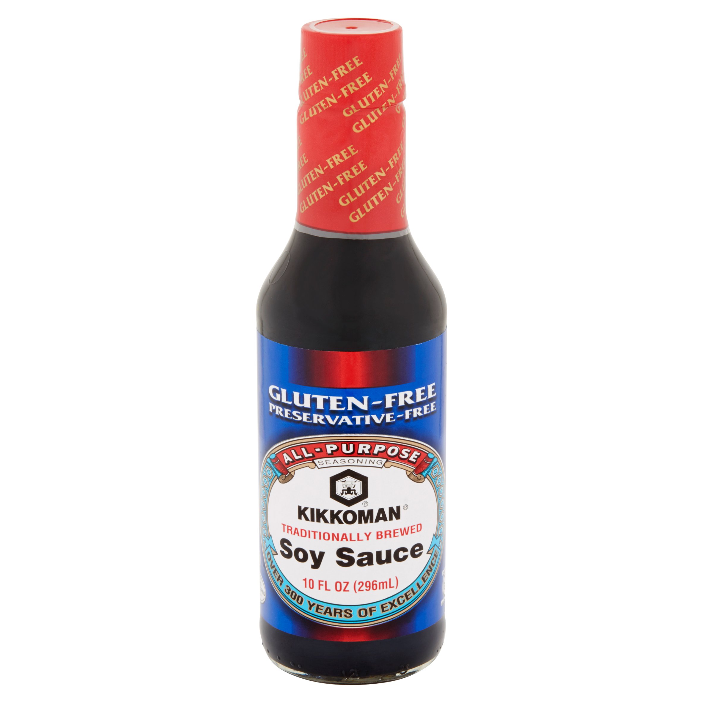 Kikkoman Traditionally Brewed All Purpose Seasoning Soy Sauce 10 fl oz