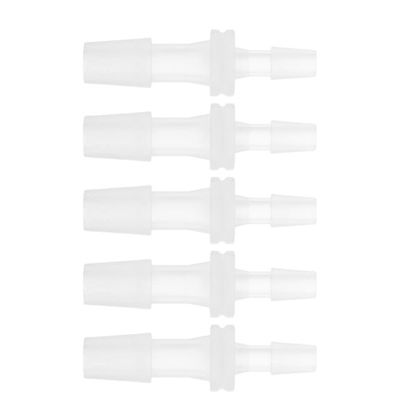 Unique Bargains Plastic Hose Barb Fitting 1/8" to 3/16" Hose ID Connectors Aquarium Plastic Clear 5 Pcs