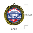 thumbnail image 5 of Stars Liberty and Justice for All: Proud American Medal | High Relief Metal Medals | Patriotic Award (3 Pack), 5 of 5