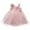 Pink, variant on HNMKIU Baby Girls Sleeveless Solid Color Party Dress With Floral Bow And Ruffle Hem Tutu Skirt For Toddler 6M 24M Holiday Celebration Dress Gown Fors Pink,18-24 Months